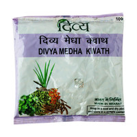 Аюрведический чай Дивья Медха Кватх, при стрессе и плохой памяти, 100 г, Патанджали; Divya Medha Kwath, 100 g, Patanjali