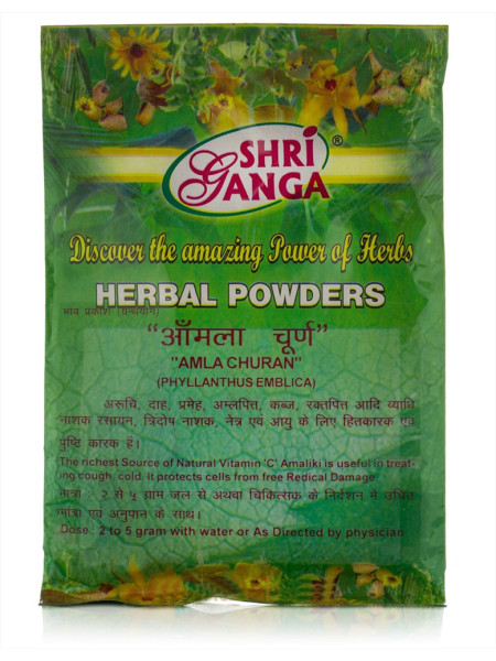 Амла Чурна, антиоксидант, 100 г, производитель Шри Ганга; Amla Churna, 100 g, Shri Ganga