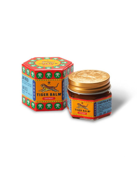 Мазь Тигровый бальзам, 9 мл, производитель Хавпар; Red ointment Tiger Balm, 9 ml, Hawpar