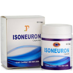 Таблетки для зрения Айсонеурон, 60 кап, Джагат Фарма; Isoneuron, 60 caps, Jagat Pharma