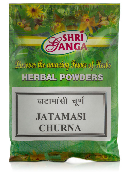 Джатаманси Чурна, лечение нервной системы, 100 г, производитель Шри Ганга; Jatamasi Churna, 100 g, Shri Ganga