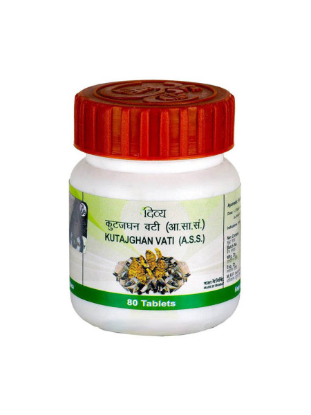 Кутаджгхан Вати, 80 таб, Патанджали; Kutajghan Vati, 80 tabs, Patanjali