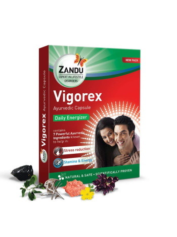 Вигорекс Голд: Аюрведический Энерджайзер для Ежедневной Активности (12 капсул)