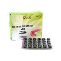 Дивья Мадхунашини Вати, помощь при сахарном диабете, 120 таб, Патанджали; Divya Madhunashini Vati, 120 tabs, Patanjali