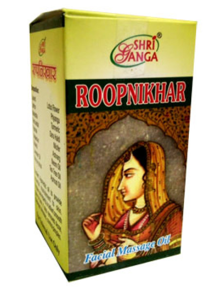 Масло массажное для лица Рупникхар, 15 мл, производитель Шри Ганга; Roopnikhar Facial Massage Oil, 15 ml, Shri Ganga