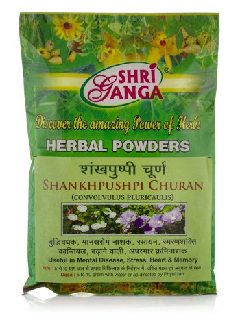 Шанкхапушпи Чурна от Шри Ганга: Тоник для мозга, 100 г