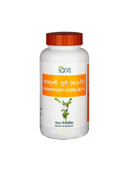 Шанкхпушпи чурна, 100 г, Патанджали; Shankhpushpi Churna, 100 g, Patanjali