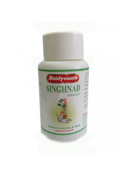 Сингханад Гуггул, 80 таб, производитель Байдьянатх; Singhnad Guggulu, 80 tabs, Baidyanath