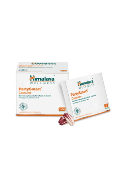 Средство от похмелья Пати Смарт, 5 таб, производитель Хималая; Party Smart, 5 tabs, Himalaya
