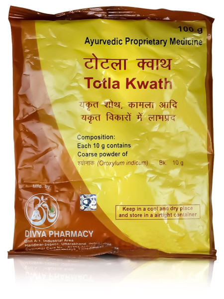 Аюрведический чай Тотла Кватх при заболеваниях печени, 100 г, Патанджали; Totla Kwath, 100 g, Patanjali