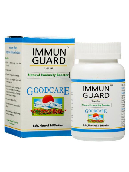 Иммун Гуард, усилитель иммунитета, 60 кап, производитель Байдьянатх; Immun Guard Natural immunity Booster, 60 caps, Baidyanath