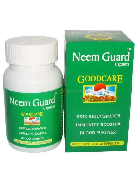 Ним Гуард: средство для очищения крови, 60 кап., производитель "Гуд Кейр" (Байдьянатх), Neem Guard, 60 caps., Goodсare (Baidyanath)